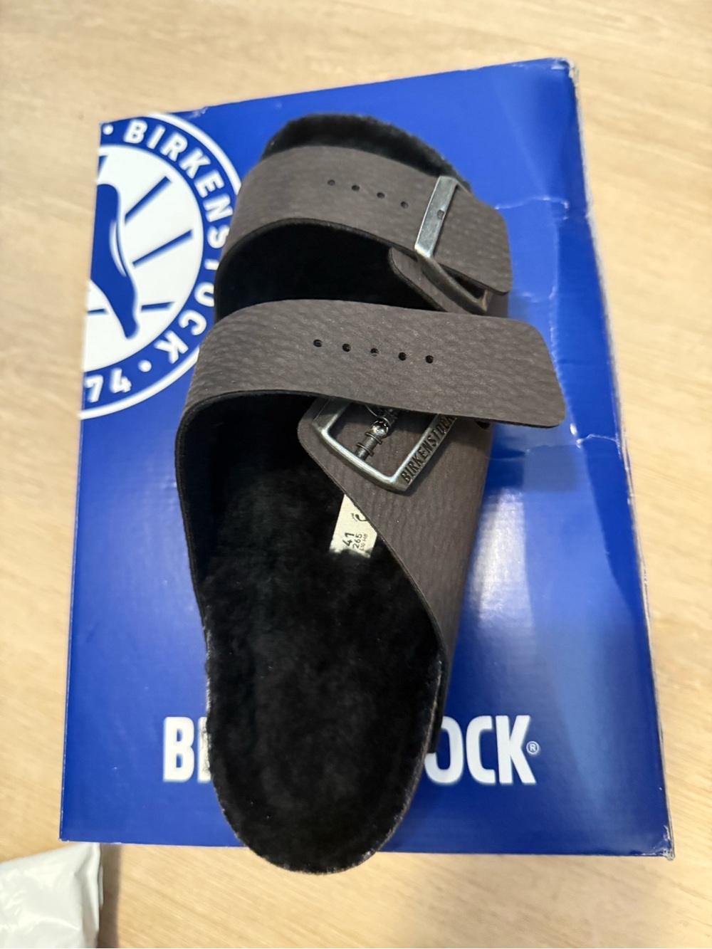 Birkenstock Women’s Arizona Soft Shearling Slide